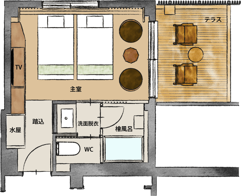 209号室 間取り図